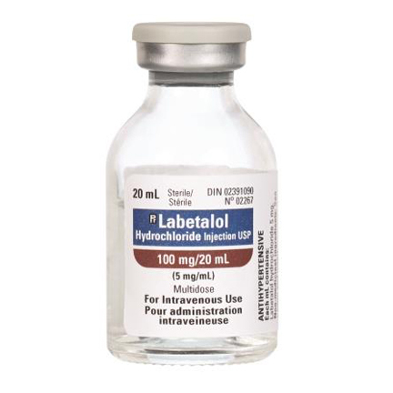 Labetalol Hydrochloride Injection USP 100mg/20ml